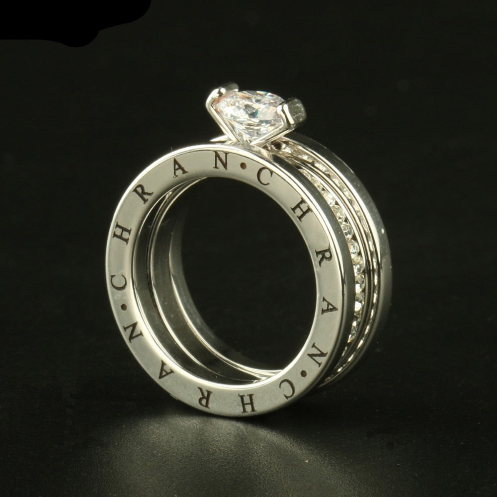 Ring with a cubic zirconia
