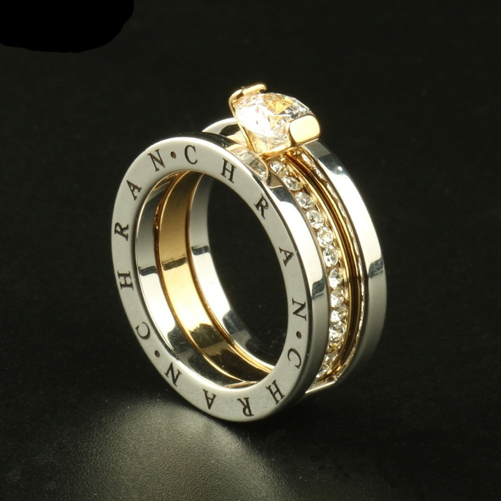 Ring with a cubic zirconia