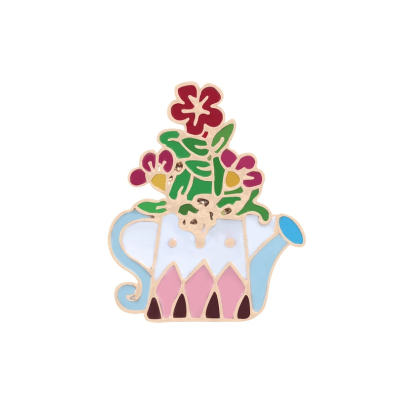 Flower-themed brooch