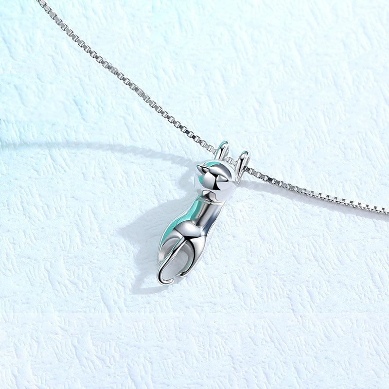 Jewelry set with cat motif