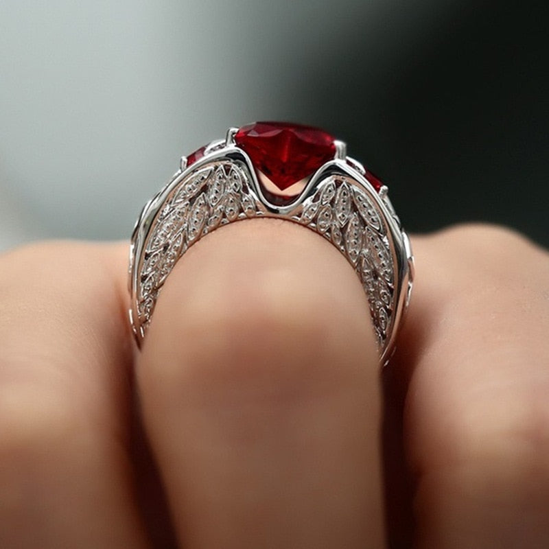 Ring - band with heart