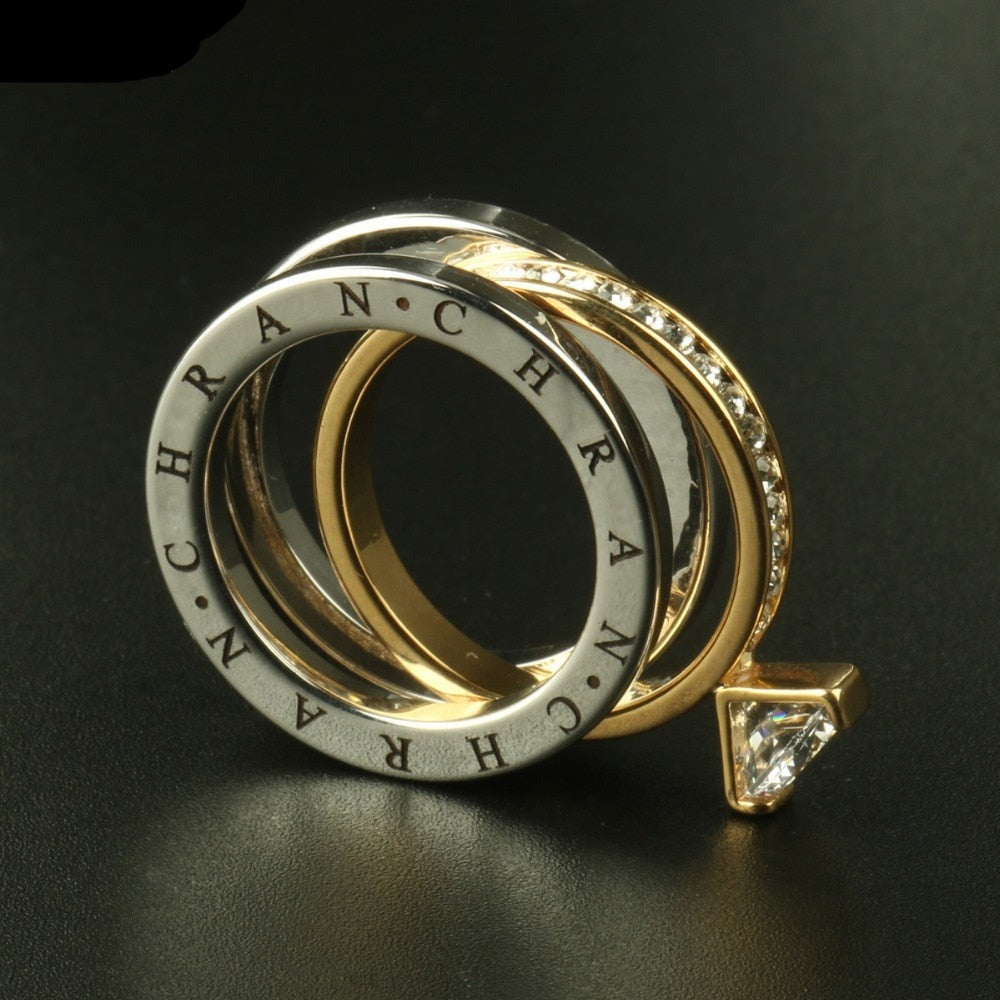Ring with a cubic zirconia