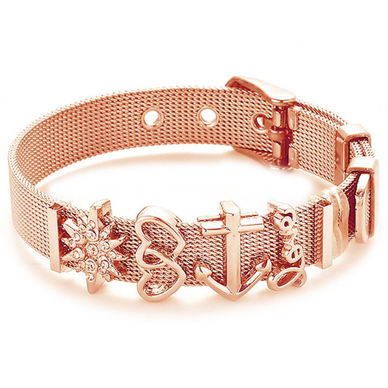 Bracelet with a strap charm