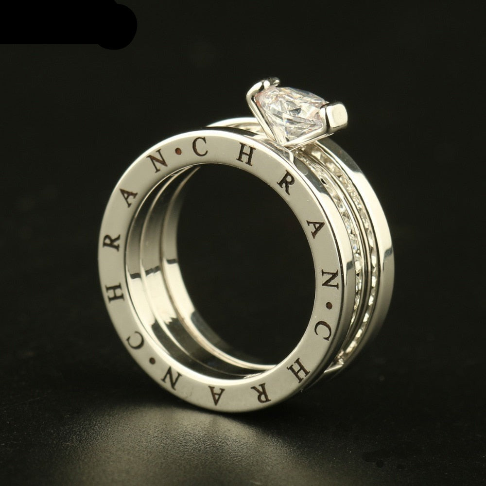 Ring with a cubic zirconia