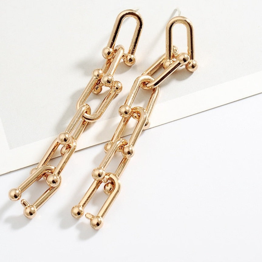 Chain motif jewelry set