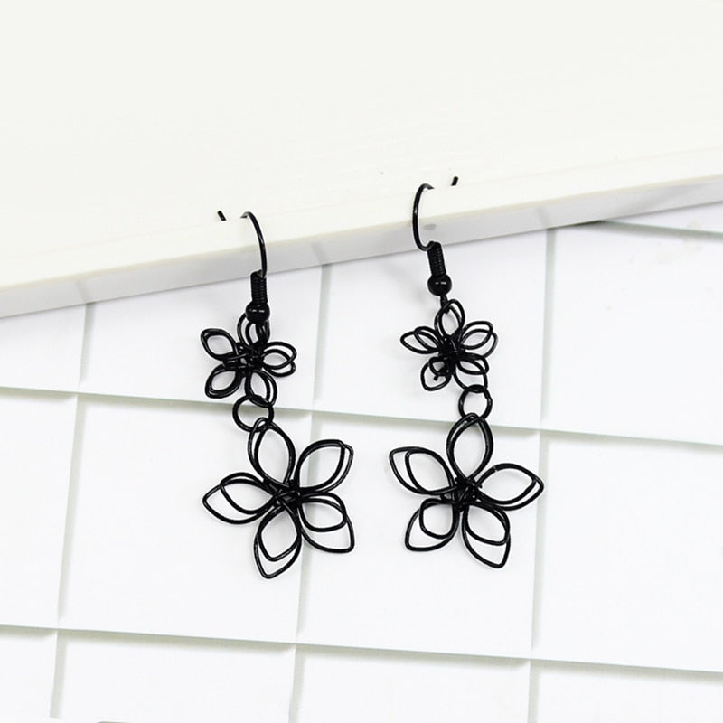 Hanging earrings - flowers