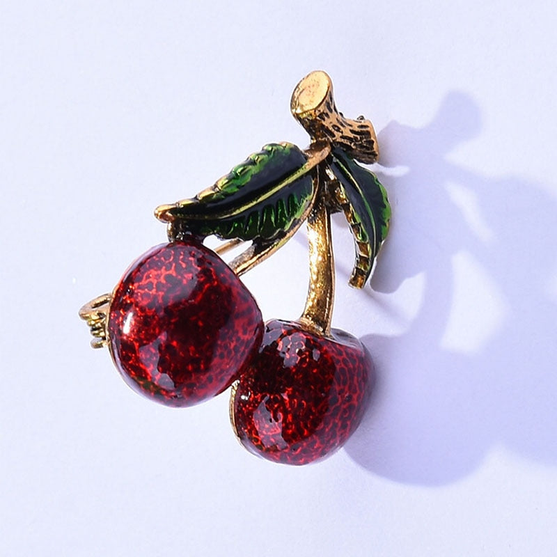Cherry brooch
