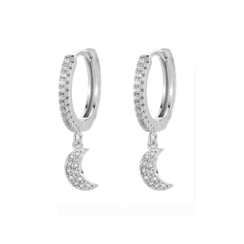 Earrings - moon