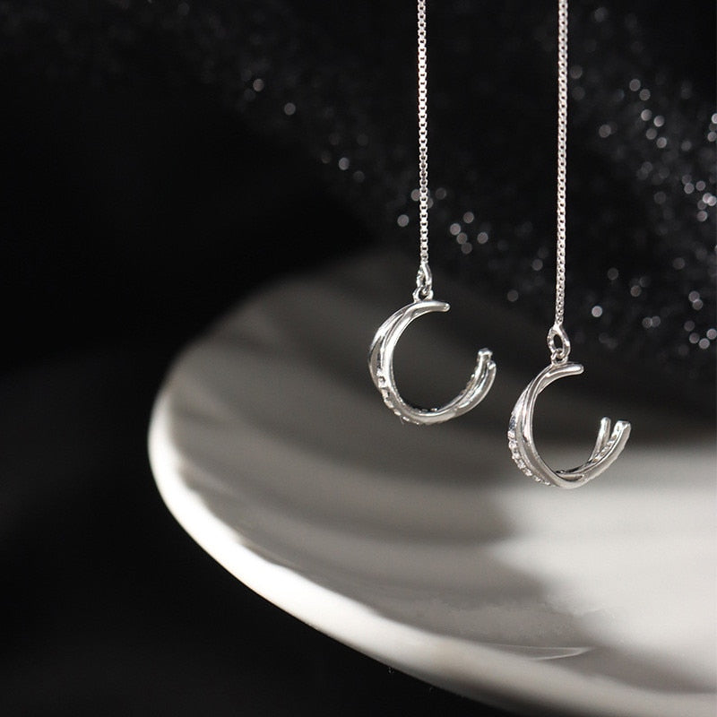 Earrings with ear cuffs