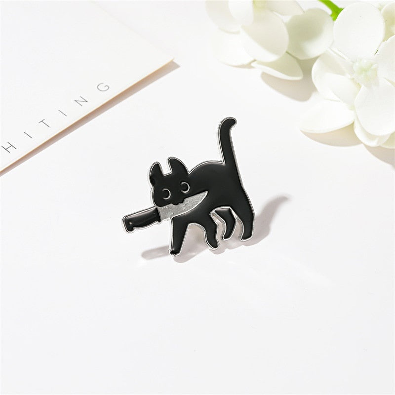 Cat-shaped pin