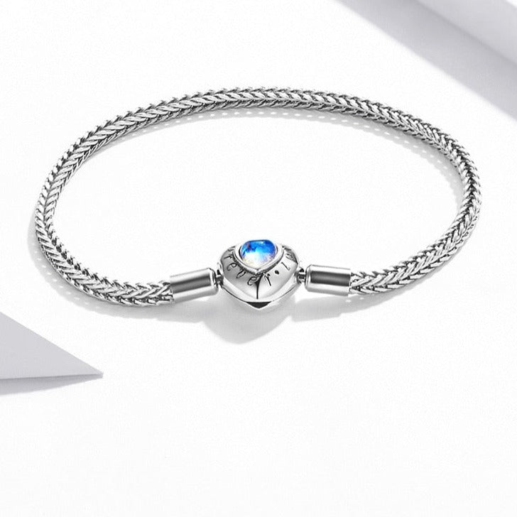 Silver modular bracelet - Heart