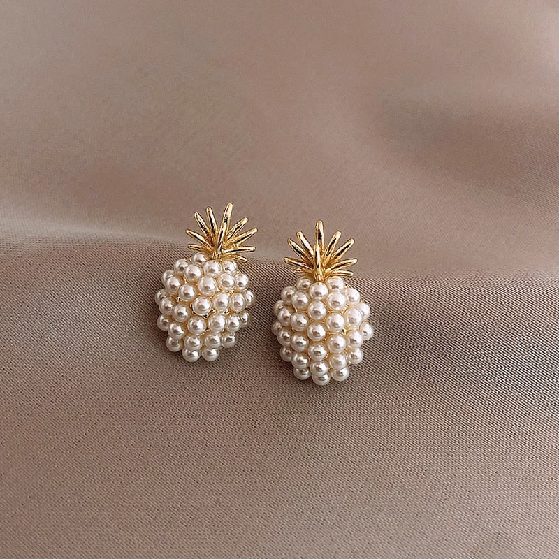 Minimalistic earrings - pineapple