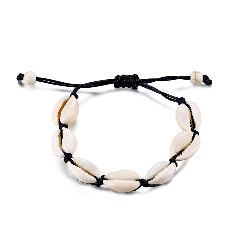Ankle shell bracelet