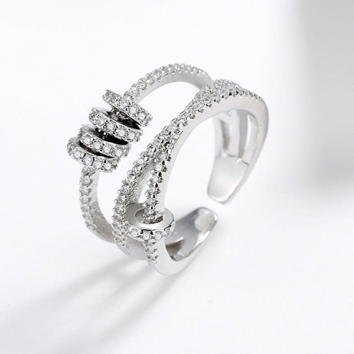 Cubic zirconia ring