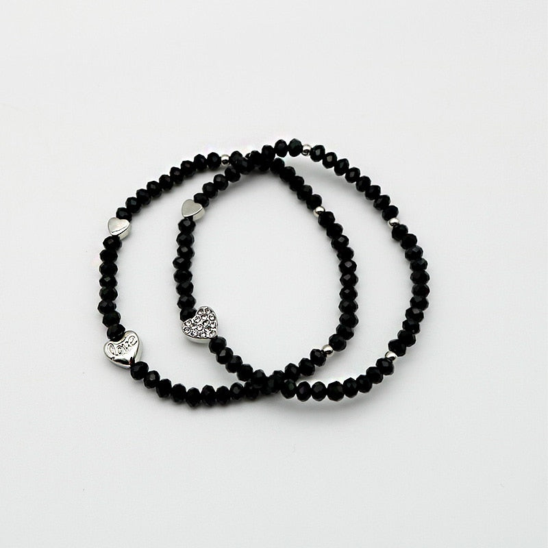 Set of beaded bracelets