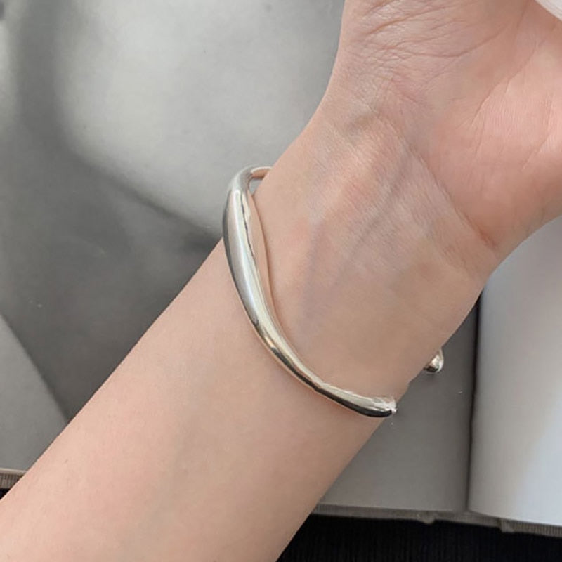 Classic silver-plated bracelet