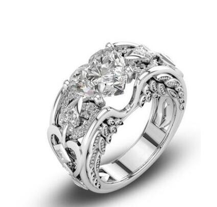 Ring - band with heart