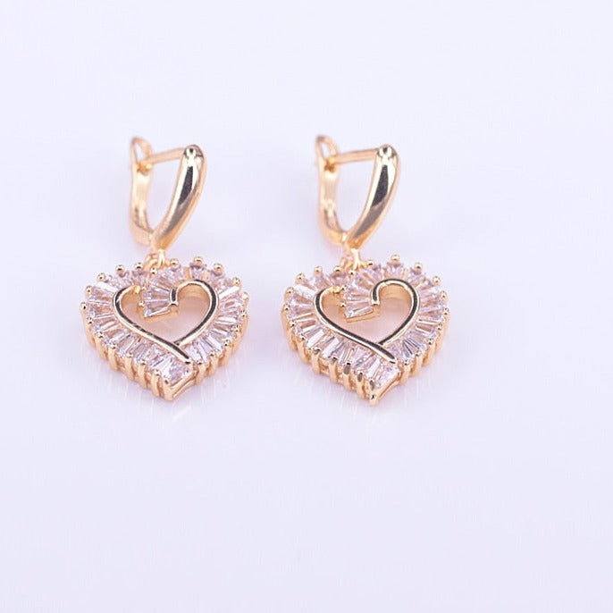 Heart-shaped jewelry set