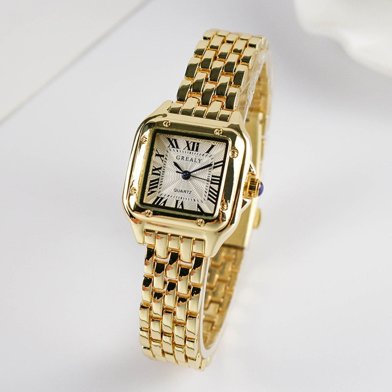 Classic vintage ladies square watch