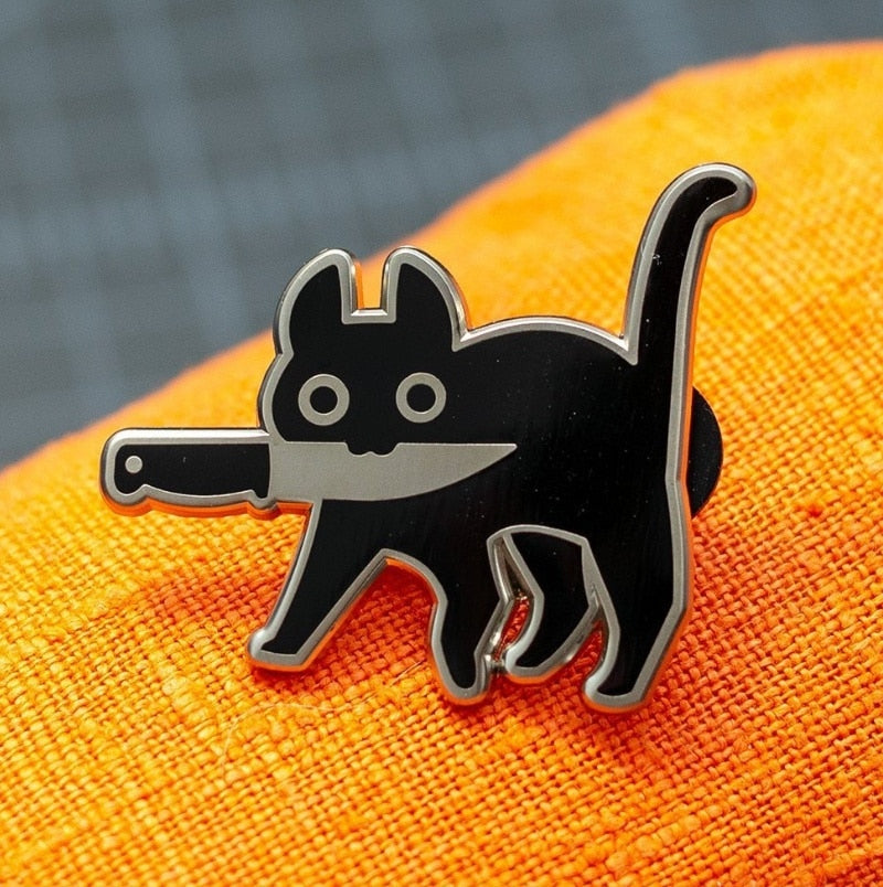Cat-shaped pin