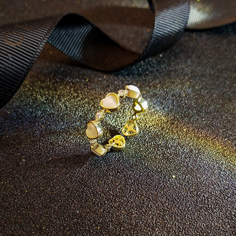 Ring with hearts