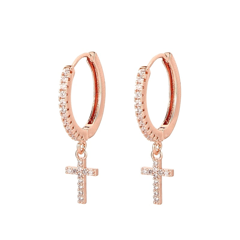Cross earrings