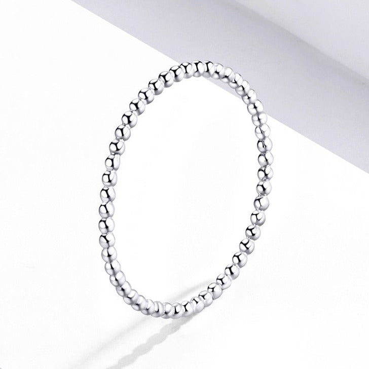 Minimalistic silver ring