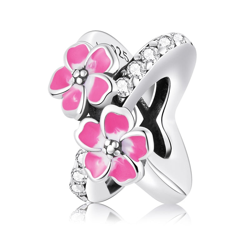 Modular charm - Pink flowers