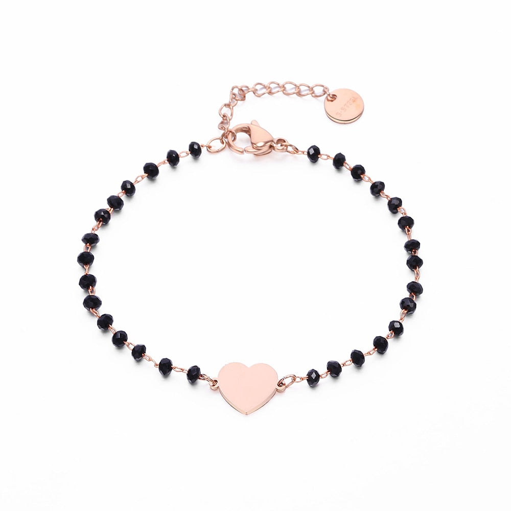 Simple bracelet with a heart