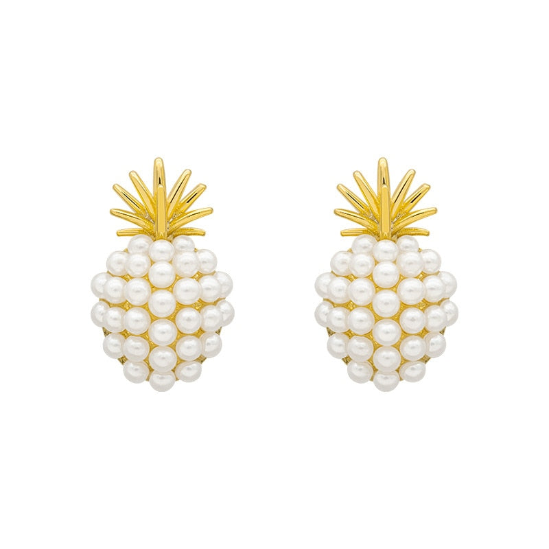 Minimalistic earrings - pineapple
