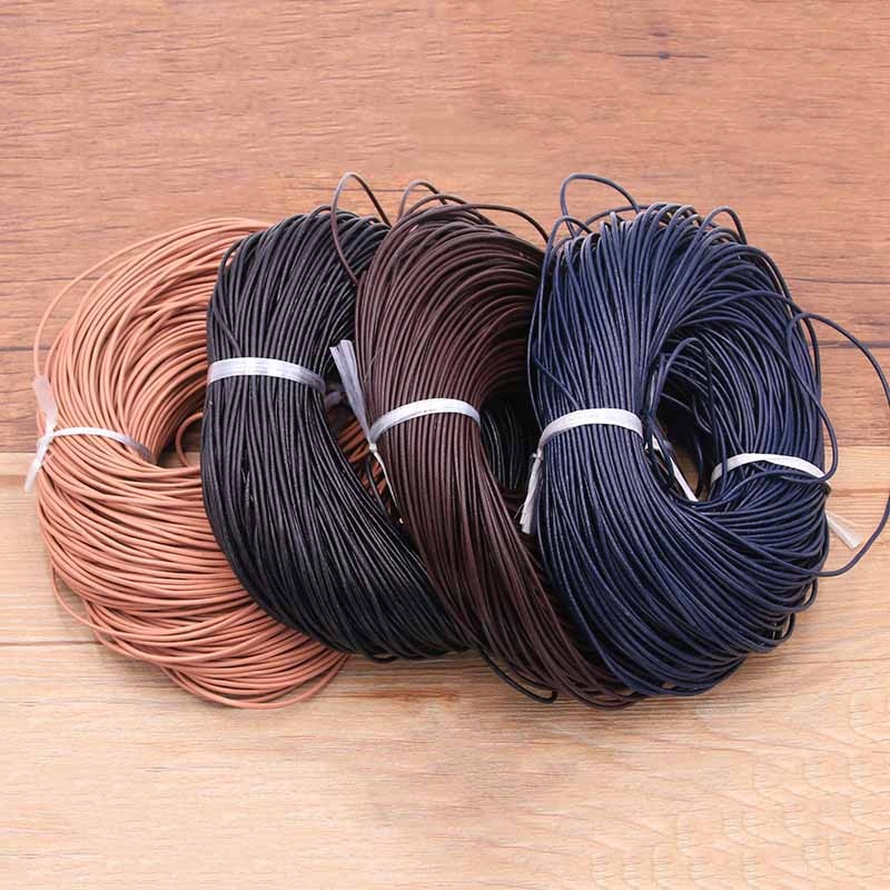 Leather jewelry cord