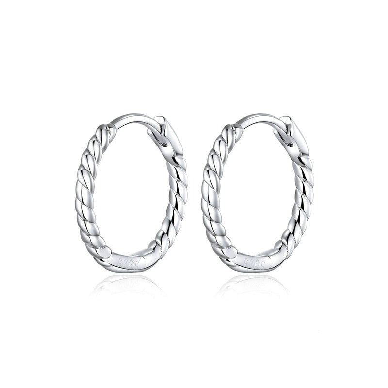 Round earrings