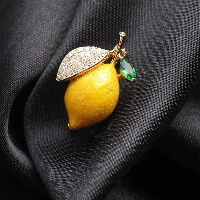 Lemon brooch