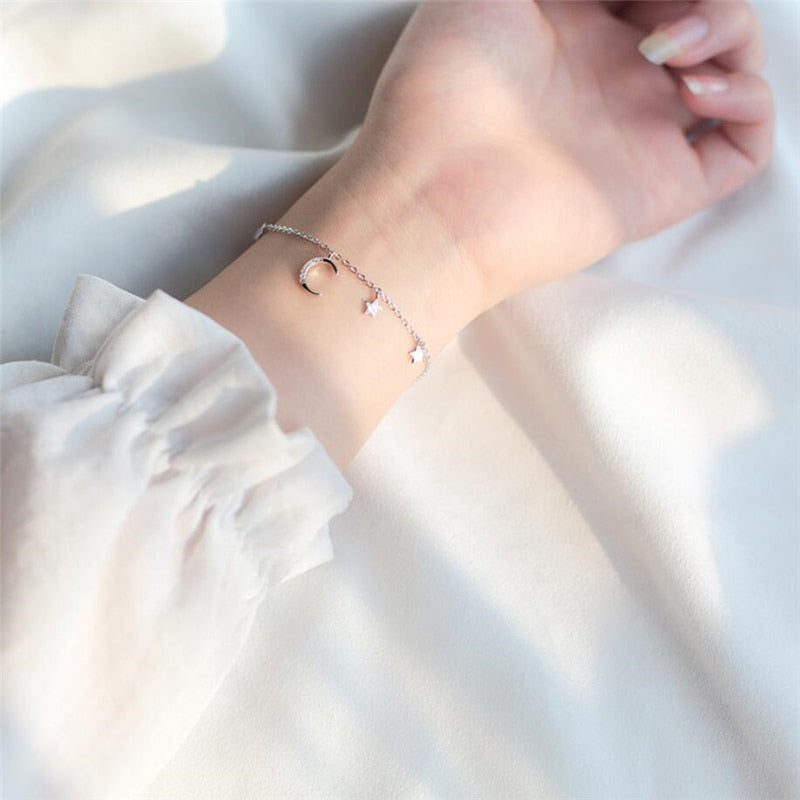 Bracelet - moon and star