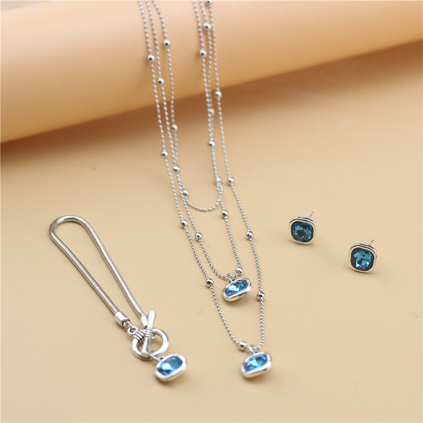 Jewelry set with colorful beads
