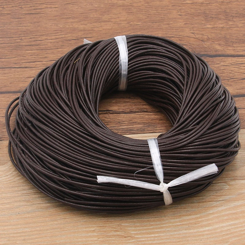 Leather jewelry cord