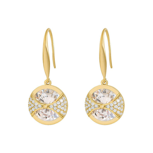 Earrings with zirconia