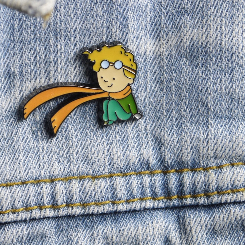 Pins with a motif of The Little Prince