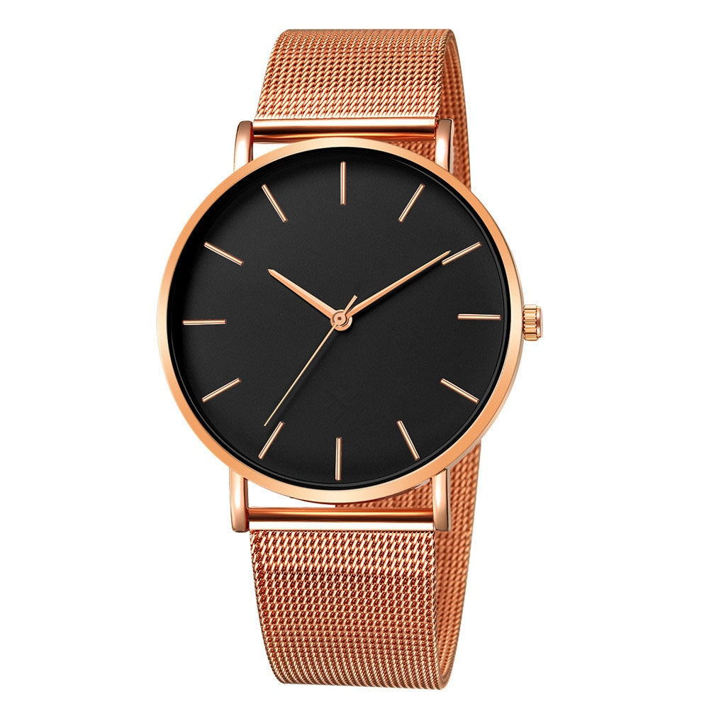 Minimalistic ladies watch on a bracelet