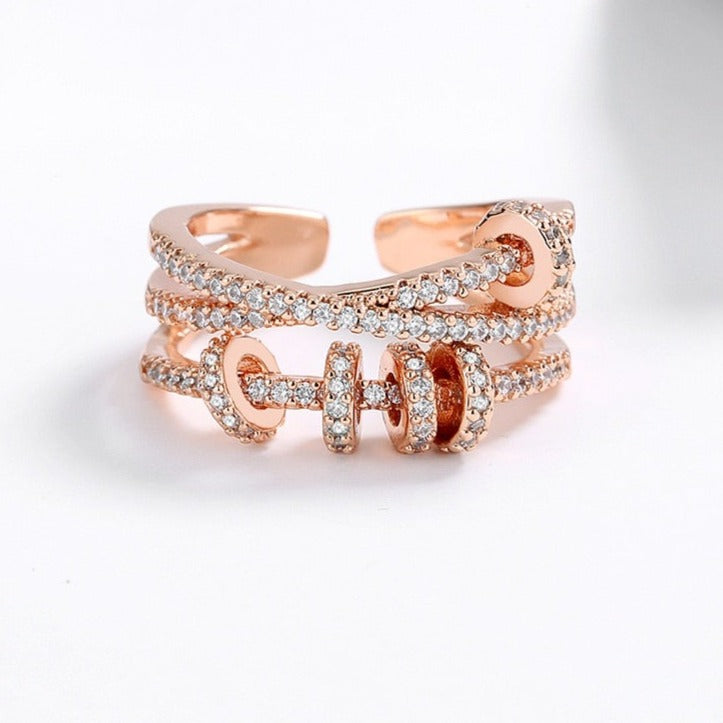 Cubic zirconia ring