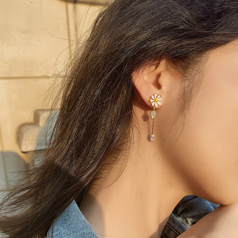 Earrings - daisies