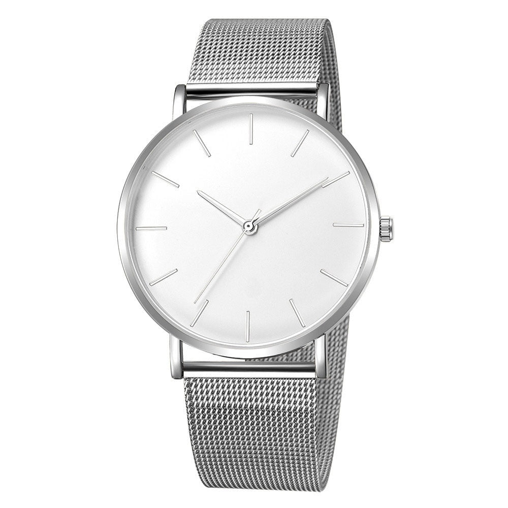 Minimalistic ladies watch on a bracelet