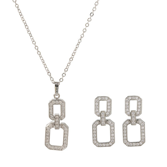 Jewelry set with zirconia