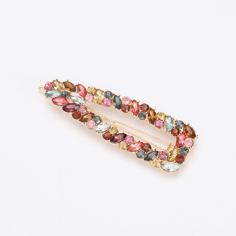 Set of colorful hair clips