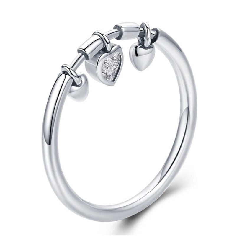 Ring with heart motif