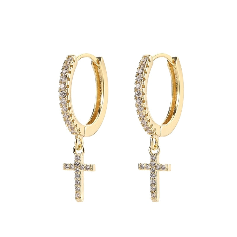 Cross earrings
