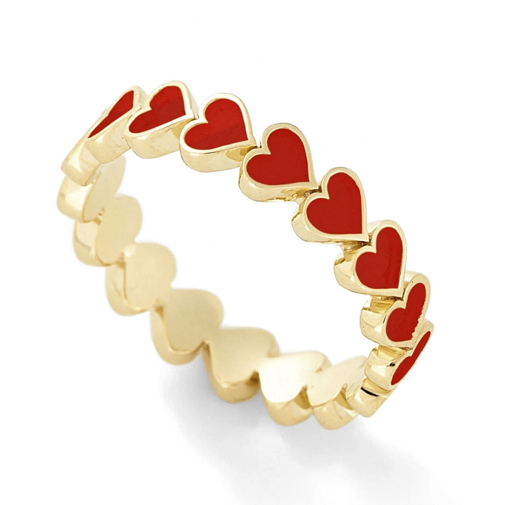 Ring with heart motif