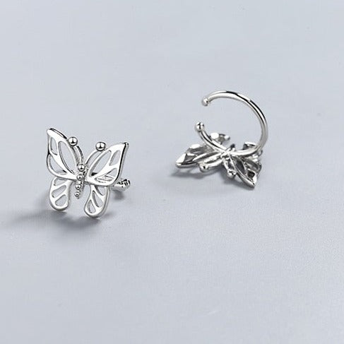 Silver earrings - ear cuffs
