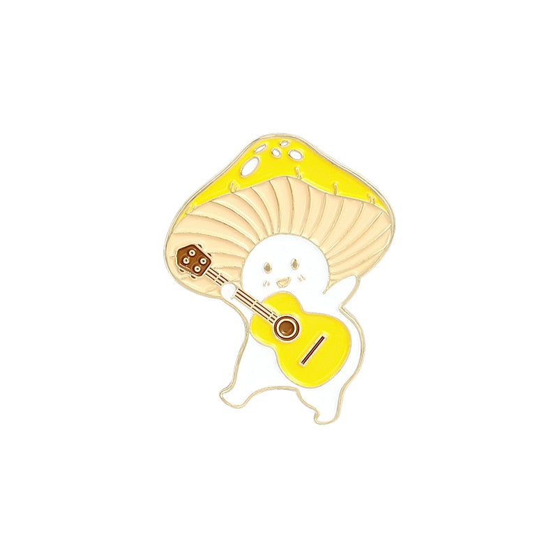 Pins - happy mushrooms