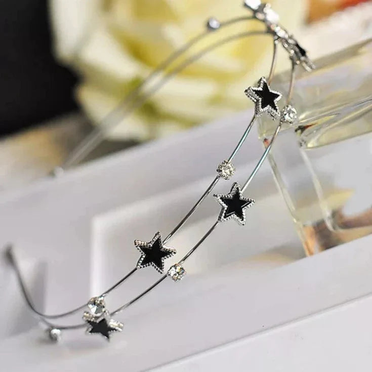 Hair band - stars with zircons